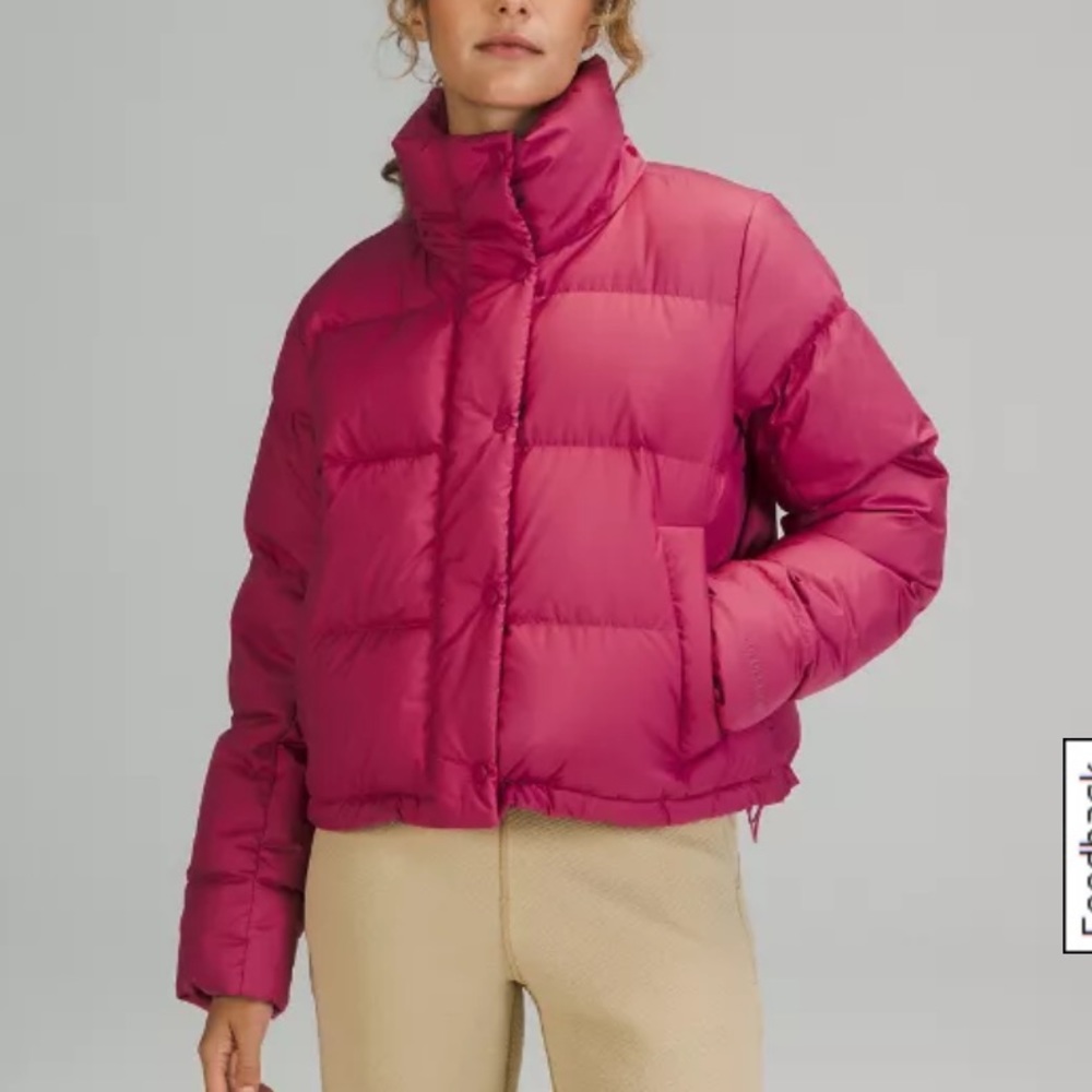 NWT Lululemon Athletica Wunder Puff Cropped Jacket